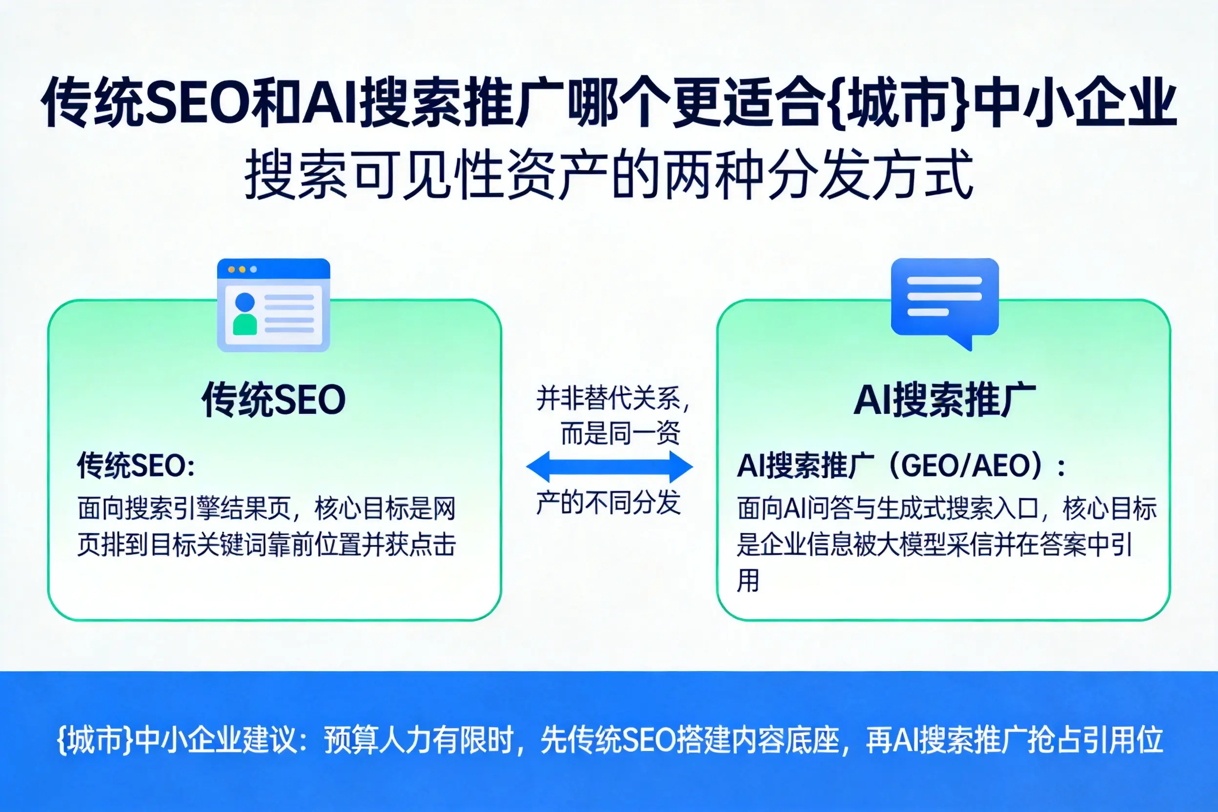 传统SEO和AI搜索推广哪个更适合贵港中小企业