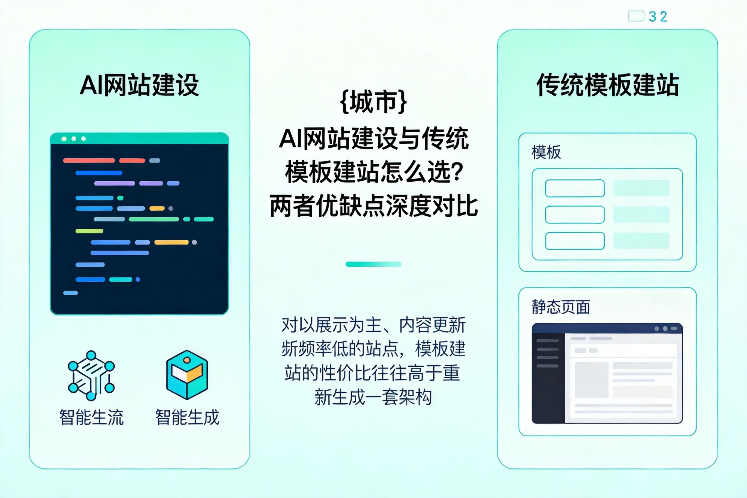 贵港AI网站建设与传统模板建站怎么选？两者优缺点深度对比