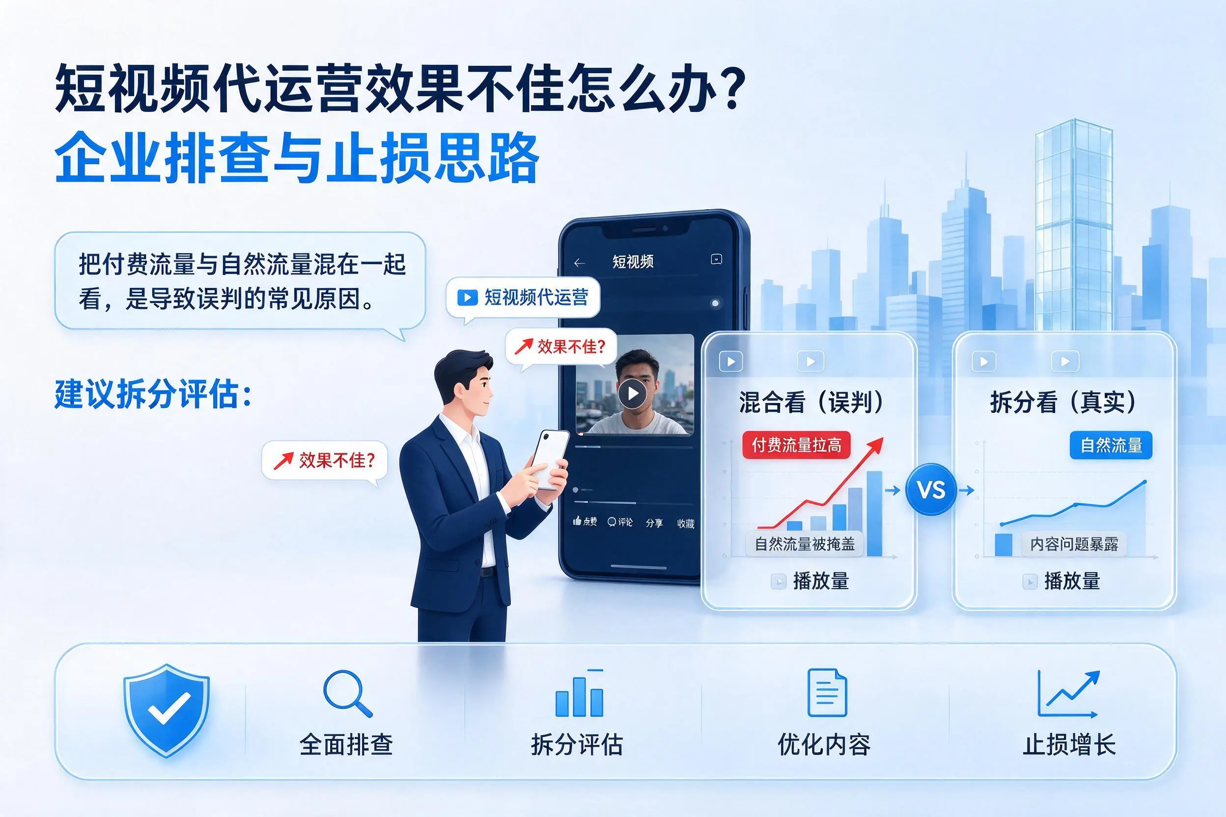 短视频代运营效果不佳怎么办?贵港企业排查与止损思路