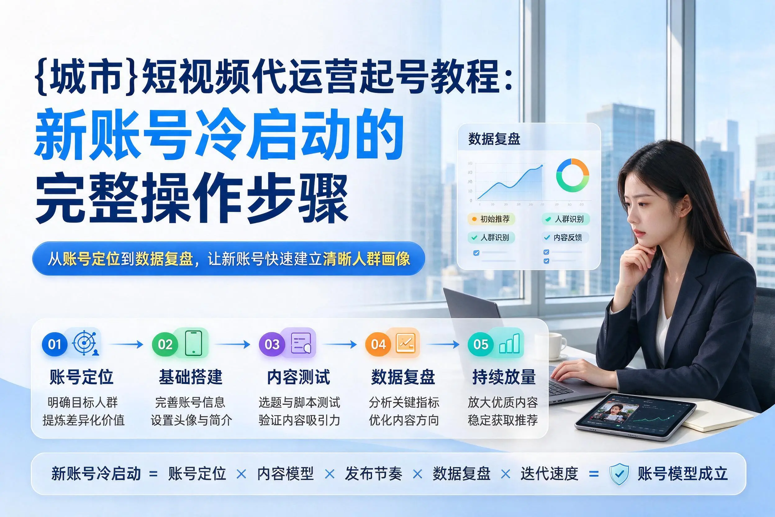 贵港短视频代运营起号教程:新账号冷启动的完整操作步骤